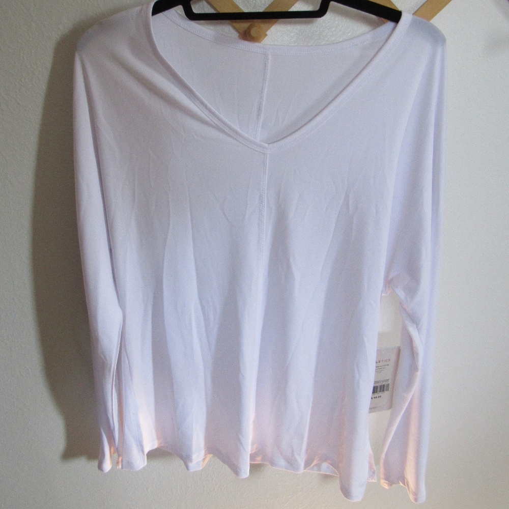 Fabletics Lydia Side Slit Long Sleeve Tee  | NWT